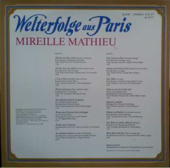 LP Mireille Mathieu: Welterfolge Aus Paris
