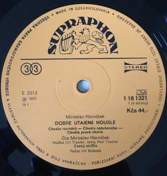 2LP Miroslav Horníček: Dobře Utajené Housle