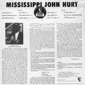 LP Mississippi John Hurt: Folk Songs And Blues