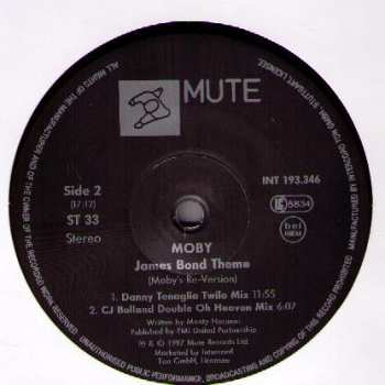 LP Moby: James Bond Theme (Moby's Re-Version)