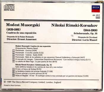 CD Ernest Ansermet: Cuadros De Una Exposición  / Scheherazade, Op. 35