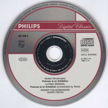 CD Wiener Philharmoniker: Bilder Einer Ausstellung (Klavier- und Orchesterfassung) PIC
