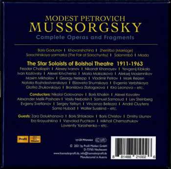 17CD/Caja Modest Mussorgsky: Modest Petrovich Mussorgsky: Complete Operas and Fragments