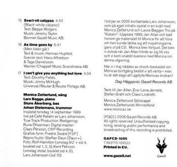 CD Monica Zetterlund: På Café Katalin Torsdag 14 September 1989