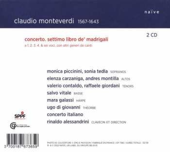 2CD Claudio Monteverdi: Concerto. Il Settimo Libro De Madrigali