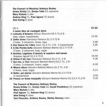 7CD/Caja Claudio Monteverdi: Madrigali