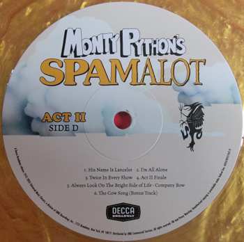 2LP "Monty Python's Spamalot" Original Broadway Cast: Monty Python's Spamalot (Original Broadway Cast Recording Twentieth Anniversary Edition) CLR