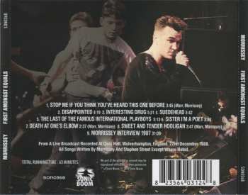 CD Morrissey: First Amongst Equals (Wolverhampton Broadcast 1988)