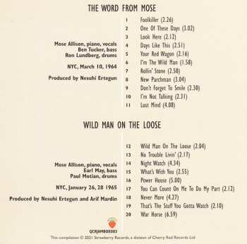 6CD Mose Allison: The Complete Atlantic/Elektra Albums 1962●1983