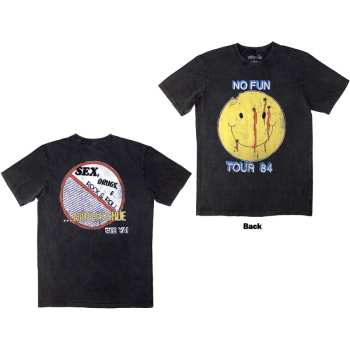 Mercancía Mötley Crüe: Motley Crue Unisex Stone Wash T-shirt: No Fun Tour '84 (back Print) (small) S