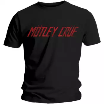 Camiseta Distressed Logo Motley Crue 