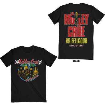 Mercancía Mötley Crüe: Motley Crue Unisex T-shirt: Dr Feelgood Circle Photo (back Print) (small) S