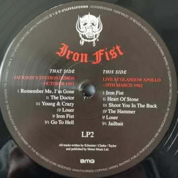 3LP Motörhead: Iron Fist LTD