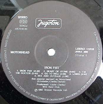 LP Motörhead: Iron Fist