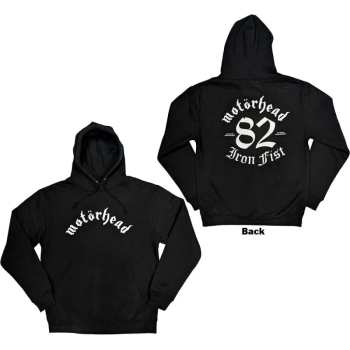 Mercancía Motörhead: Motorhead Unisex Pullover Hoodie: Iron Fist '82 (back Print) (x-large) Black
