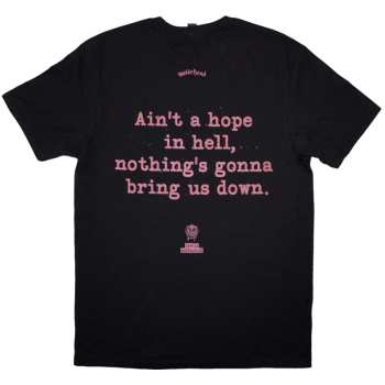 Mercancía Motörhead: Motorhead Unisex T-shirt: Bomber Lyric (black) (back Print) (small) S