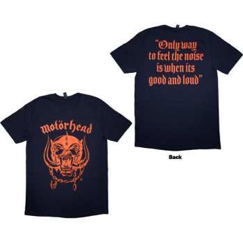 Mercancía Motörhead: Motorhead Unisex T-shirt: Good & Loud (navy Blue) (back Print) (small) S