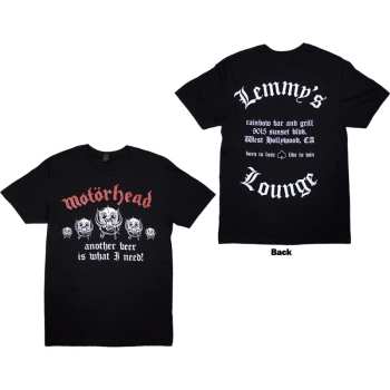 Mercancía Motörhead: Motorhead Unisex T-shirt: Lemmy's Lounge (black) (back Print) (small) S