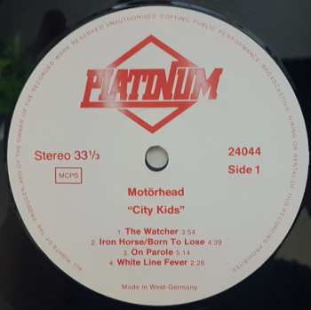 LP Motörhead: City Kids