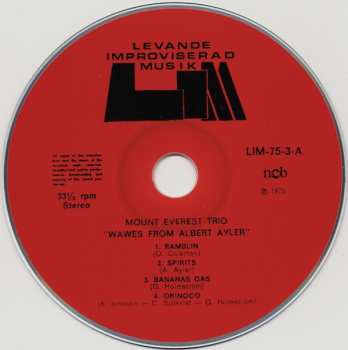 CD Mount Everest: Waves From Albert Ayler