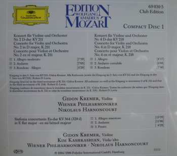 2CD/Caja Berliner Philharmoniker: Violinkonzerte Nr. 2 Und 4 - «Sinfonica Concertante» K. 364 - Violinkonzerte Nr. 3 Und 5