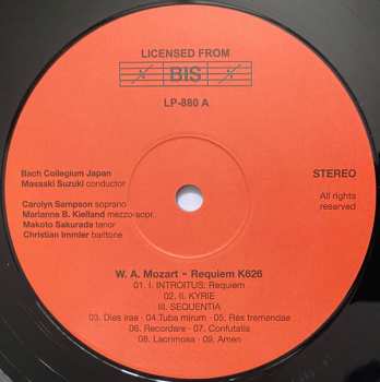 LP Wolfgang Amadeus Mozart: Requiem