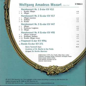 CD Wolfgang Amadeus Mozart: Hornkonzerte Nr.1-4