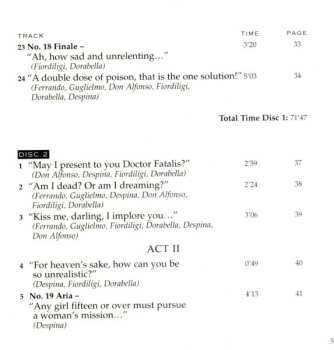 2CD Wolfgang Amadeus Mozart: Così Fan Tutte = Women Are Like That