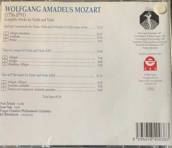 CD Wolfgang Amadeus Mozart: Complete Works For Violin And Viola
