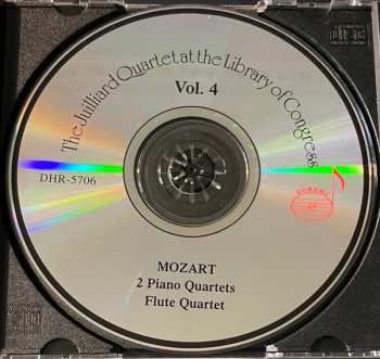 CD Wolfgang Amadeus Mozart: 2 Piano Quartets / Flute Quartet . Live At The Libray Of Congress Vol.4