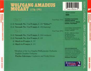 2CD Wolfgang Amadeus Mozart: Famous Serenades Nos. 4, 5, & 7 "Haffner" / Two Marches