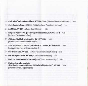 CD Wolfgang Amadeus Mozart: Lieder 