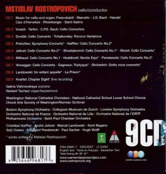 9CD/Caja Mstislav Rostropovich: Plays Cello Works