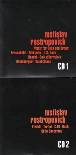 9CD/Caja Mstislav Rostropovich: Plays Cello Works