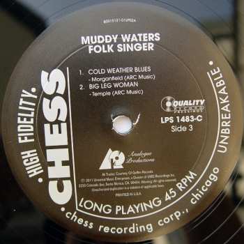 2LP Muddy Waters: Folk Singer