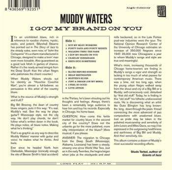 CD Muddy Waters: I Got My Brand On You - The 1956-1962 Studio Recordings