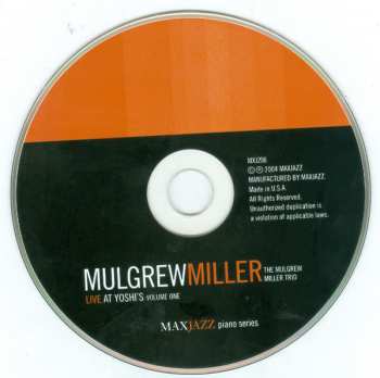 CD Mulgrew Miller: Live At Yoshi's Volume One