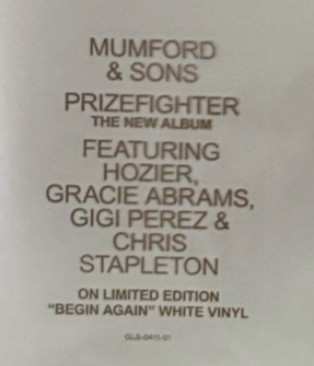LP Mumford & Sons: Prizefighter