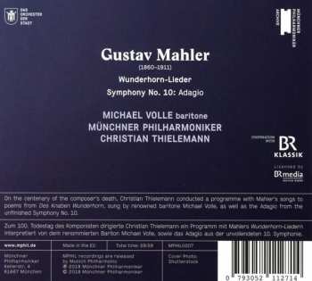 CD Gustav Mahler: Wunderhorn-Lieder; Symphony No. 10