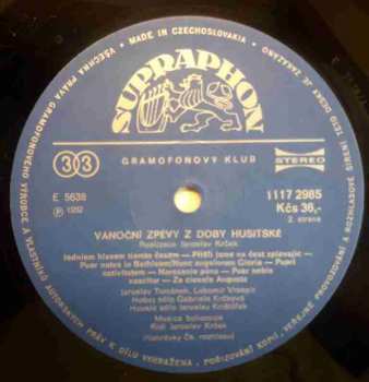 LP Musica Bohemica: Vánoční Zpěvy Z Doby Husitské (Christmas Carols From The Jistebnice Hymnal)