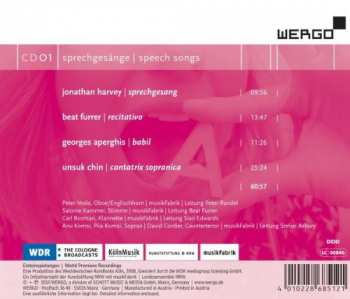 CD Beat Furrer: Sprechgesänge | Speech Songs