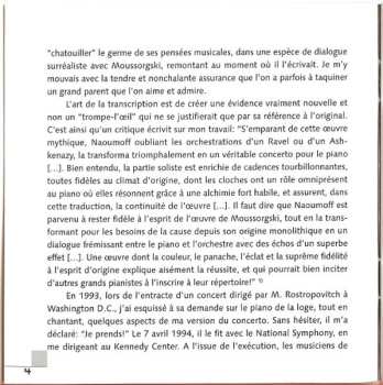 CD Modest Mussorgsky: Pictures At An Exhibition (The Piano Concerto)