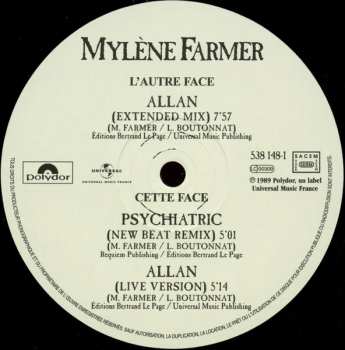 LP Mylène Farmer: Allan LTD