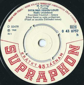 SP Naďa Urbánková: Svítá Nad Velkou Louží / Písnička Sluncem Bělená