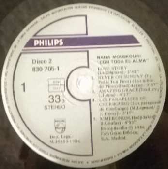 2LP Nana Mouskouri: Con Toda El Alma