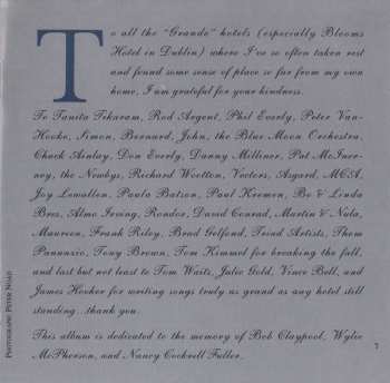 CD Nanci Griffith: Late Night Grande Hotel