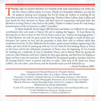 CD Nancy Lamott: Live At Tavern On The Green