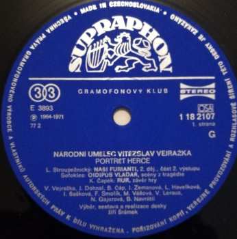 LP Vítězslav Vejražka: Portrét Herce