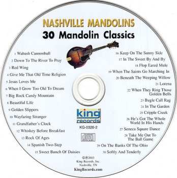 CD The Nashville Mandolins: 30 Mandolin Classics