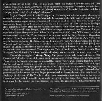 CD Nat Adderley Quintet: Mercy, Mercy, Mercy